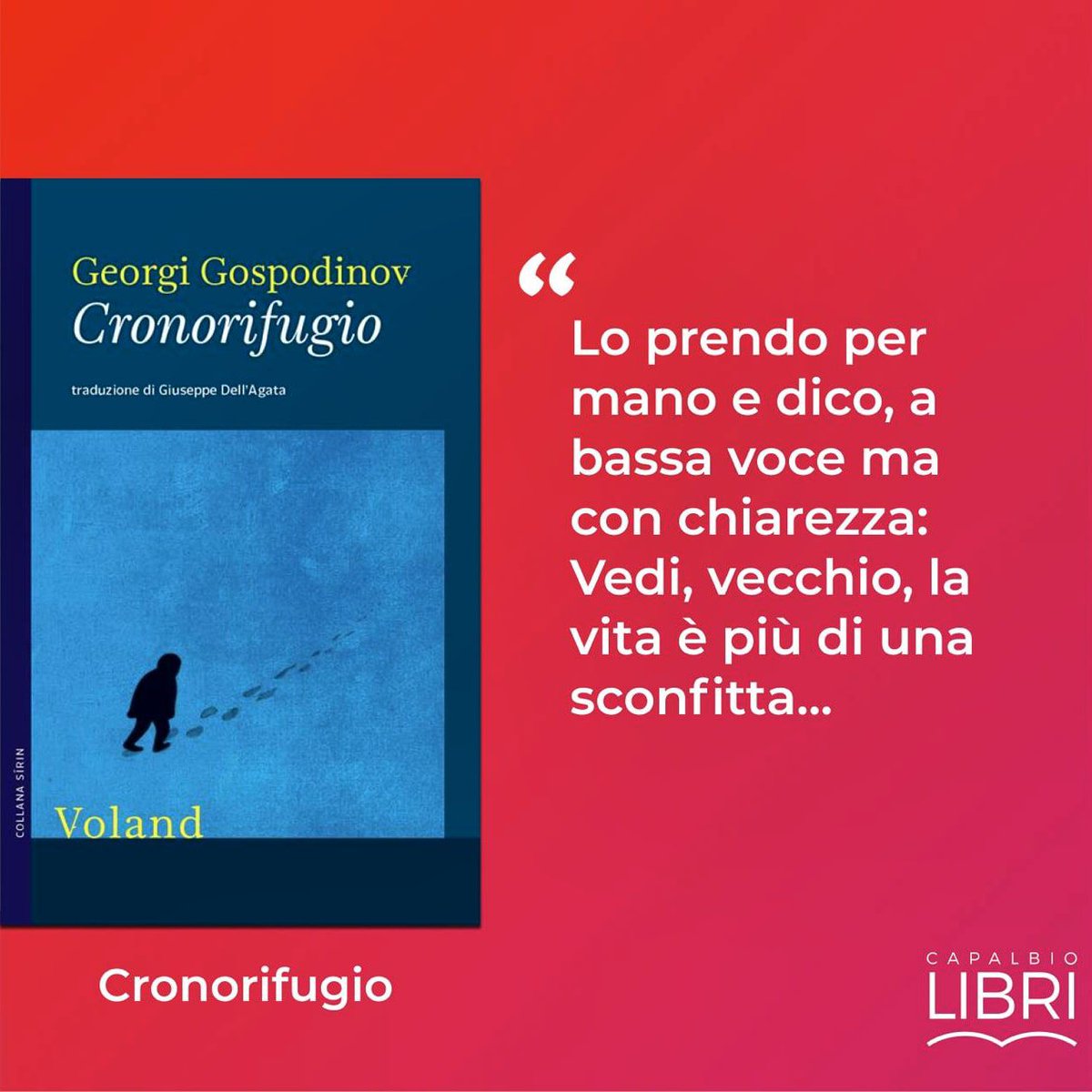Il romanzo 'Cronorifugio' di Georgi Gospodinov (@VolandEdizioni) si aggiudica l'ottava edizione del #PremioStregaEuropeo.👏
#libri #books