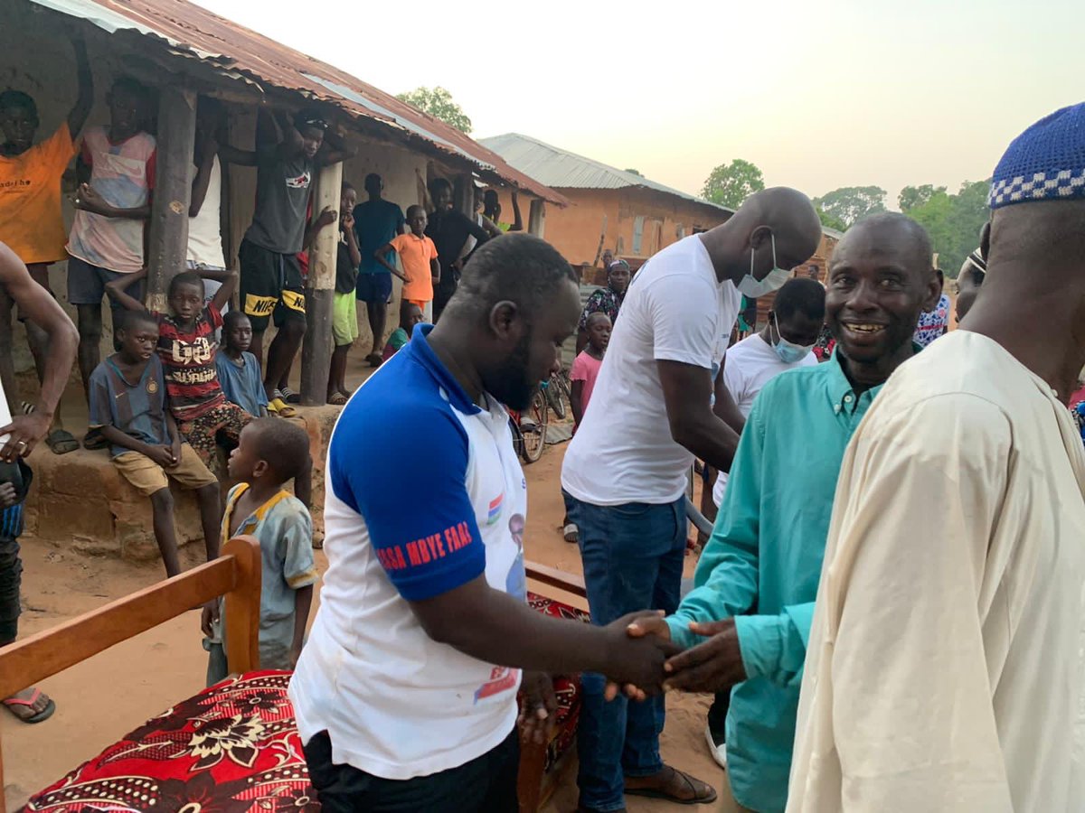 turnaround_2021's tweet photo. Kitabu Fatty and Sainey Dibba, regional coordinator of Essa Mbye Faal Campaign we’re on the campaign trail this weekend in Jarra Soma and surrounding communities.
The turnaround movement is owned by Gambians and they are taking charge!!
‘TurnAround’
#Sobeyaa #Gambia #VoteEssa https://t.co/XDSRmIO2Am
