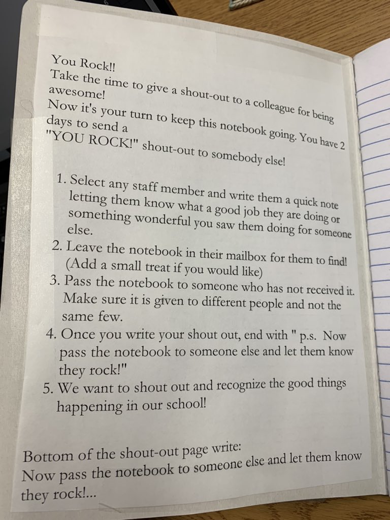 It’s the little things. Feeling appreciated <a href="/EastGarnerMMS/">East Garner Magnet</a> #strongside