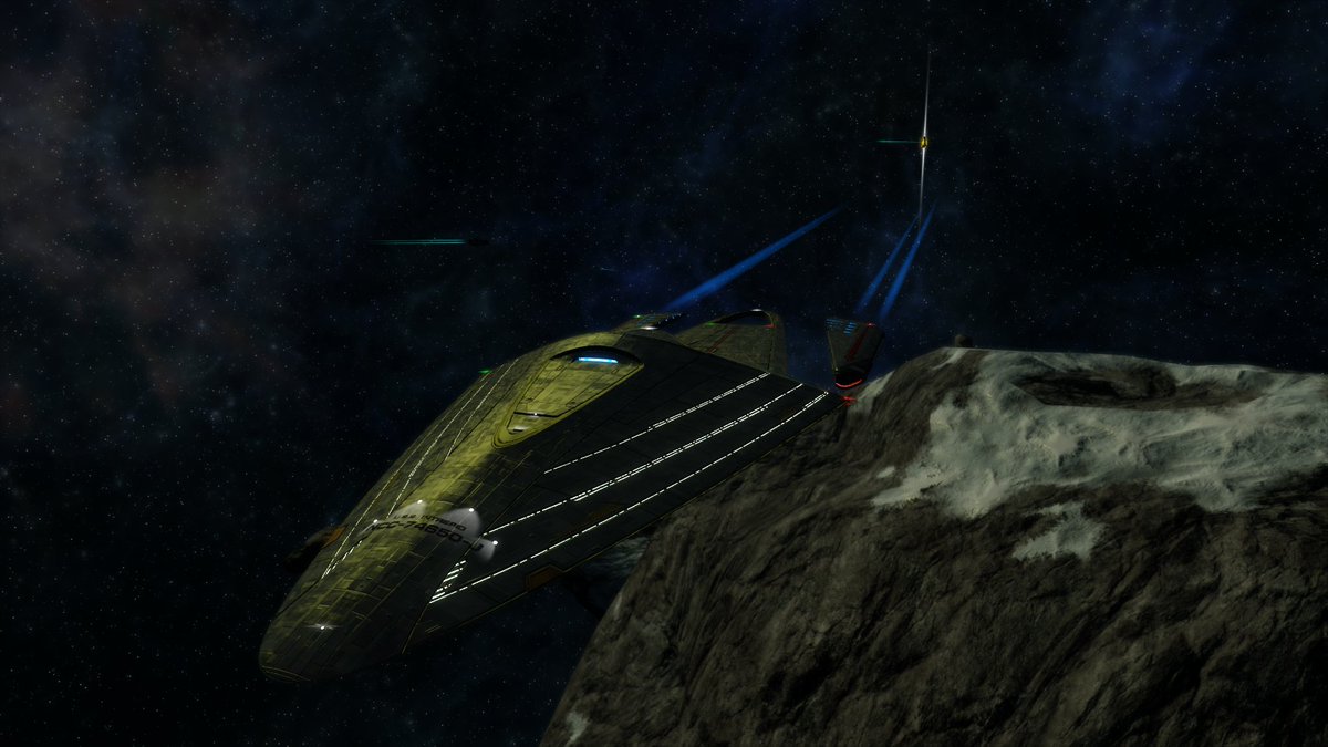 KrisNephilim's tweet photo. Some self-made screenshots of the #JanewayClass Intrepid-J from 32nd Century @trekonlinegame #STO #StarTrekDiscovery @StarTrekNetflix in mid-battle for everyone to enjoy! https://t.co/LjoR07OGhp