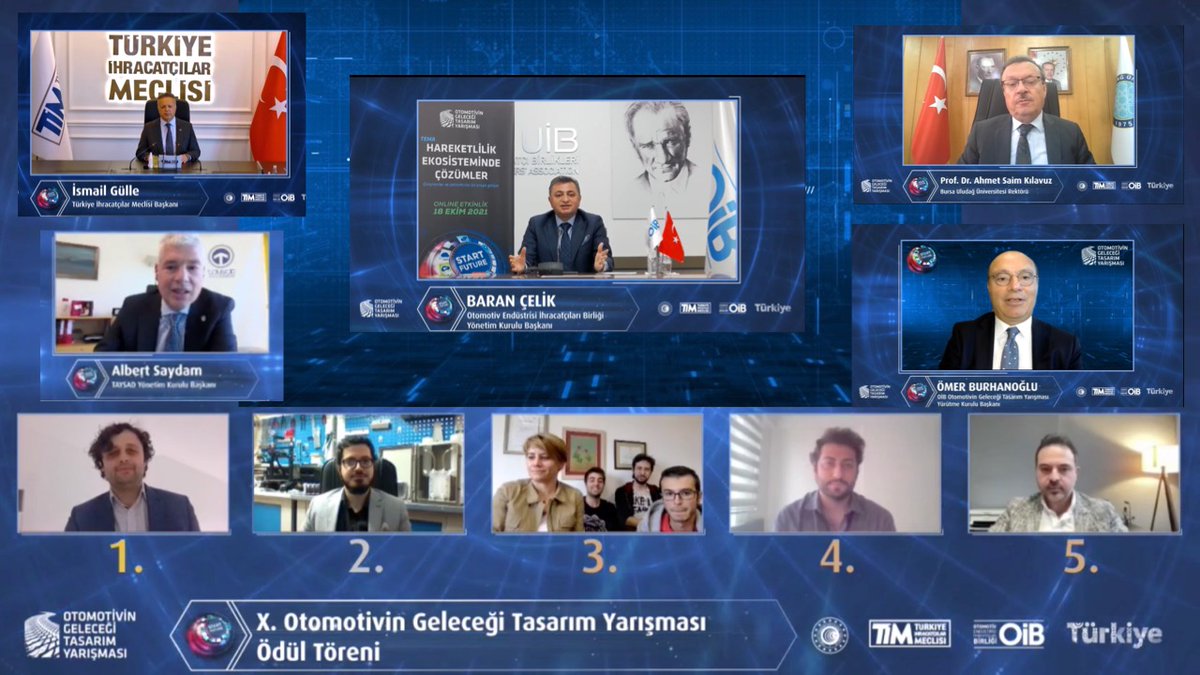 OtomotivTasarim's tweet photo. Bugün 10.’sunu gerçekleştirdiğimiz Otomotivin Geleceği Tasarım Yarışması; Online Platformda, birbirinden değerli konukların ve otomotiv, mobilite ekosisteminin katılımıyla gerçekleşti!!
Ve ödüller sahiplerini buldu! https://t.co/vlR29lxE4y