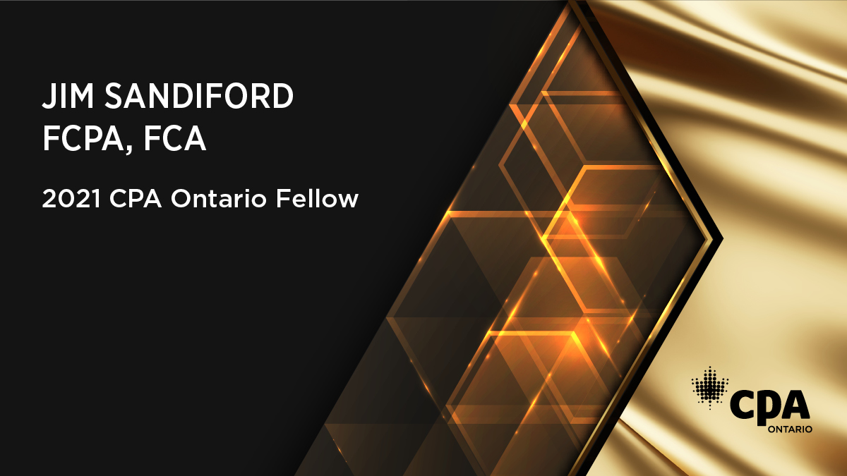 KrestonGTA's tweet image. We are honoured for Jim Sandiford to be named a @CPAOntario 2021 Fellow, the highest distinction bestowed upon a CPA in the accounting profession #CPAOCelebrates