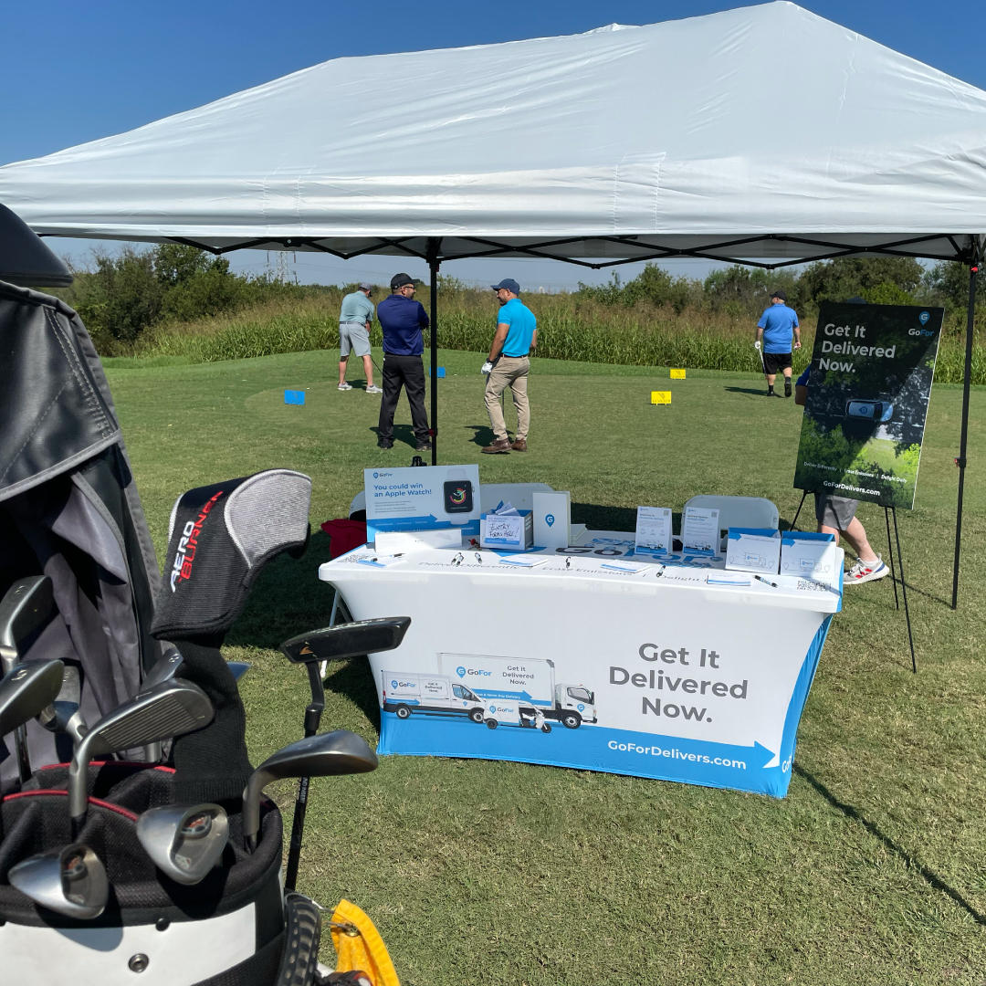 _deliverbetter's tweet photo. We had so much fun being part of The Tile Shop Golf event in Houston on October 7th! 

GoFor helps the world's best brands over-deliver. We deliver items of all sizes, every day of the year, for a variety of industries! Learn more: https://t.co/RKiHdgNnIh https://t.co/bHa4Mi3E2S