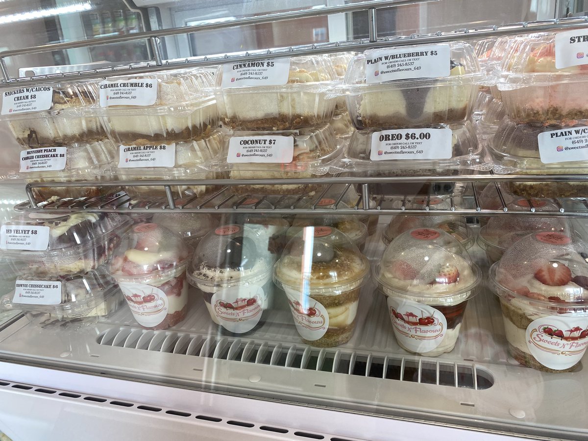 🤍 Sweets N Flavours 🤍

Café location:
Shop #3 Palm Plaza 
#18 Aiport Road 
Providenciales 🇹🇨🇹🇨!