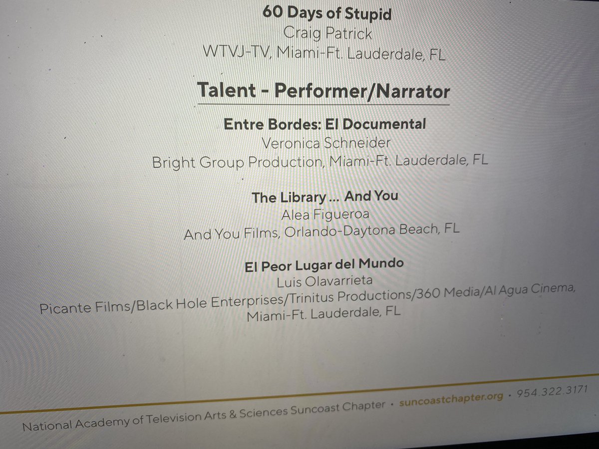 LuisOlavarrieta's tweet photo. El documental que realicé junto a un gran equipo está nominado a 3 premios EMMY.

Lamentablemente el protagonista de esta pieza falleció hace una semana. 

Querido Geremy este logro va dedicado a ti y a tu mami. 

Link del documental. 👇
https://t.co/vPNkP5zAfB https://t.co/PSVh0rRhrZ