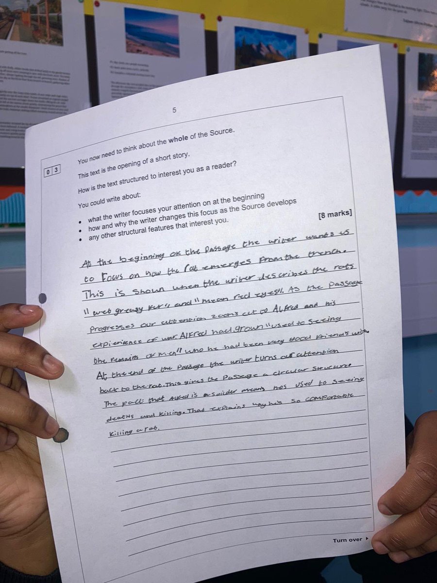 JNW at work in English today