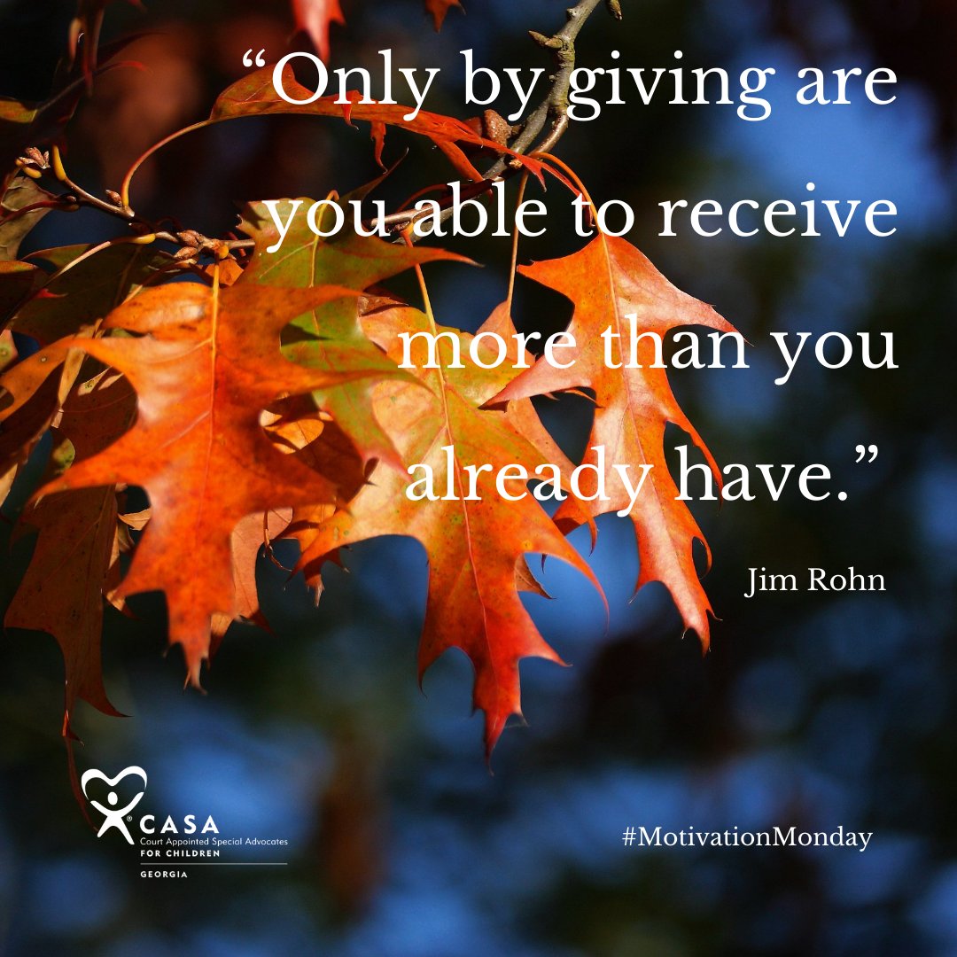 #MotivationMonday #CASA #ChildAdvocacy #FosterCareAwareness #Volunteer