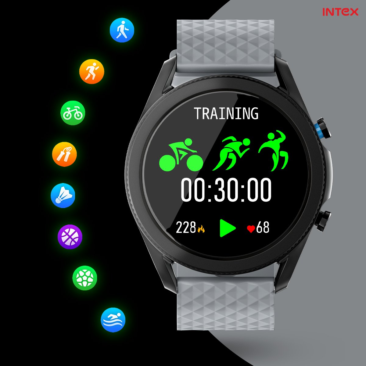 IntexBrand's tweet photo. A quick workout is better than no workout. Stay active stay fit. Coming Soon..
#intexaholic #IntexBrand #smartwatch #newproduct #comingsoon #Smart #INTEX #lifestyle #fitness #health #wellbeing https://t.co/INIBwYBGPY