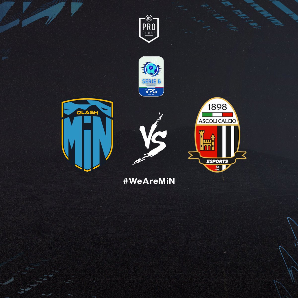 📌MATCHDAY

🏆<a href="/VPG_Italy/">VPG Italy</a> - #SerieB
1ª Giornata
⌚️22:45
🏠🆚@AscoliCalcioPS

#WeAreMiN

@TeamQLASH🐉

#WeAreQLASH #ProClubItalia