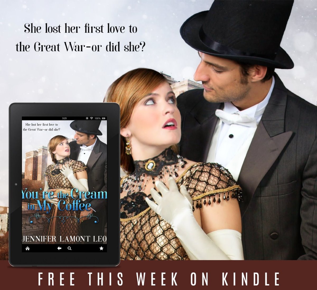 Her first love was killed in the Great War. Or was he?

FREE Kindle eBook for a LIMITED TIME! 💕°*°•. 💕 You're the Cream in My Coffee (Roaring Twenties Series Book 1) by Jennifer Lamont Leo 💕.•°*°•. 💕 amzn.to/3gm5QHj