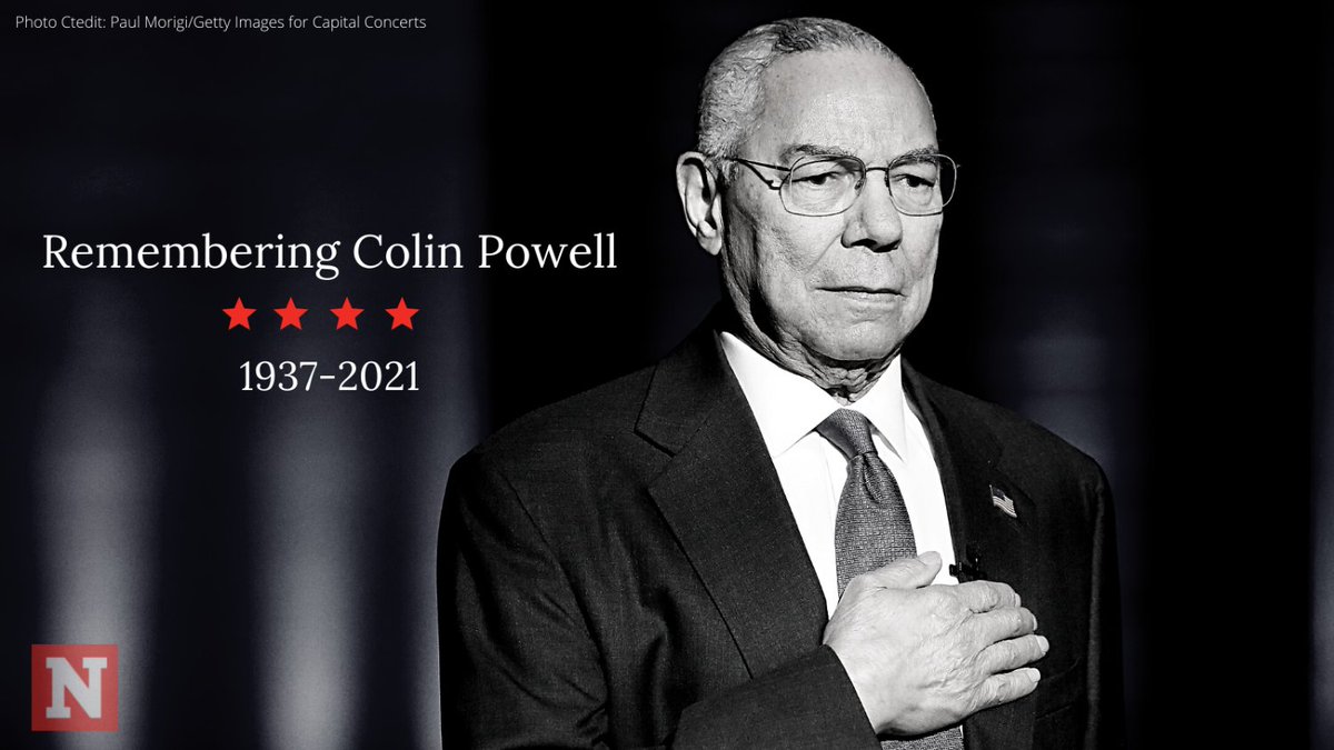 Colin Powell, the first black U.S. Secretary of State, serving under President George W. Bush, has died. Powell was a four-star general and served as Chairman of the Joint Chiefs of Staff from 1989-1993. The New Yorker was also a soldier for over 30 years. newsweek.com/colin-powell-d…