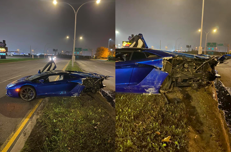 #Lamborghini Aventador wrecked and abandoned in Montreal 😭 bit.ly/3lTaaUu