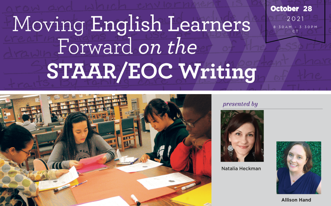 Seidlitz_Ed's tweet photo. Next week, @NataliaESL &amp; @Hand_Allie are hosting a #MovingELsForward training on the writing portion of the #STAAR / #EOC assessments! If you're looking for simple steps to make these #standardizedtest essays less threatening, join them in Houston 10/28! https://t.co/nPDsh3oyfN https://t.co/mjyAkDgkba