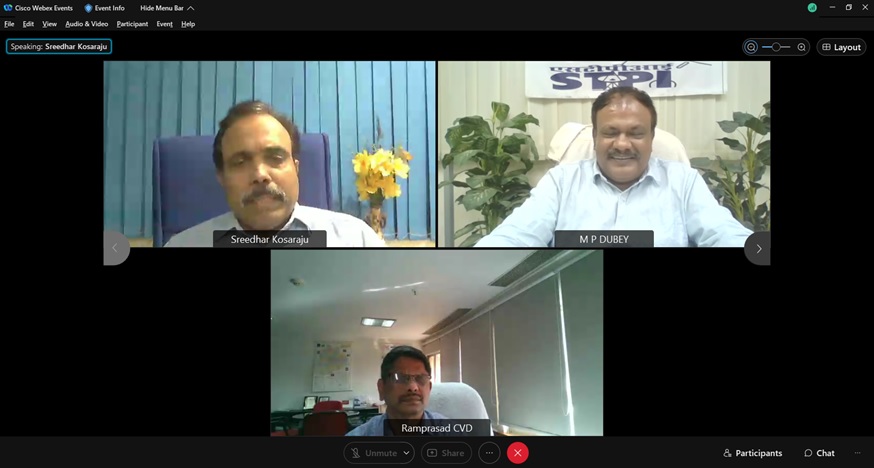 STPIVizag's tweet image. Keynote address by Shri. Sreedhar Kosaraju, President, @ITAssociationAP at “Workshop on Cyber Security” to #VIZAGIT during #NCSAM2021 Staff from various Startups/IT/ITES unit have actively participated @GoI_MeitY @Omkar_Raii #STPIINDIA @stpiindia #BeCyberSmart #STPIDATACOM