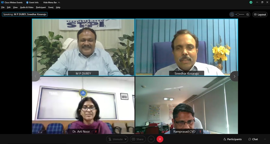 STPIVizag's tweet image. Keynote address by Shri. Sreedhar Kosaraju, President, @ITAssociationAP at “Workshop on Cyber Security” to #VIZAGIT during #NCSAM2021 Staff from various Startups/IT/ITES unit have actively participated @GoI_MeitY @Omkar_Raii #STPIINDIA @stpiindia #BeCyberSmart #STPIDATACOM