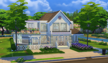 BexiBlitz's tweet photo. My finished build challenge for @lilsimsie #spookyshellchallenge Actually very happy with how this turned out.
#ShowUsYourBuilds #TheSims4 https://t.co/9wUlF7QVjp