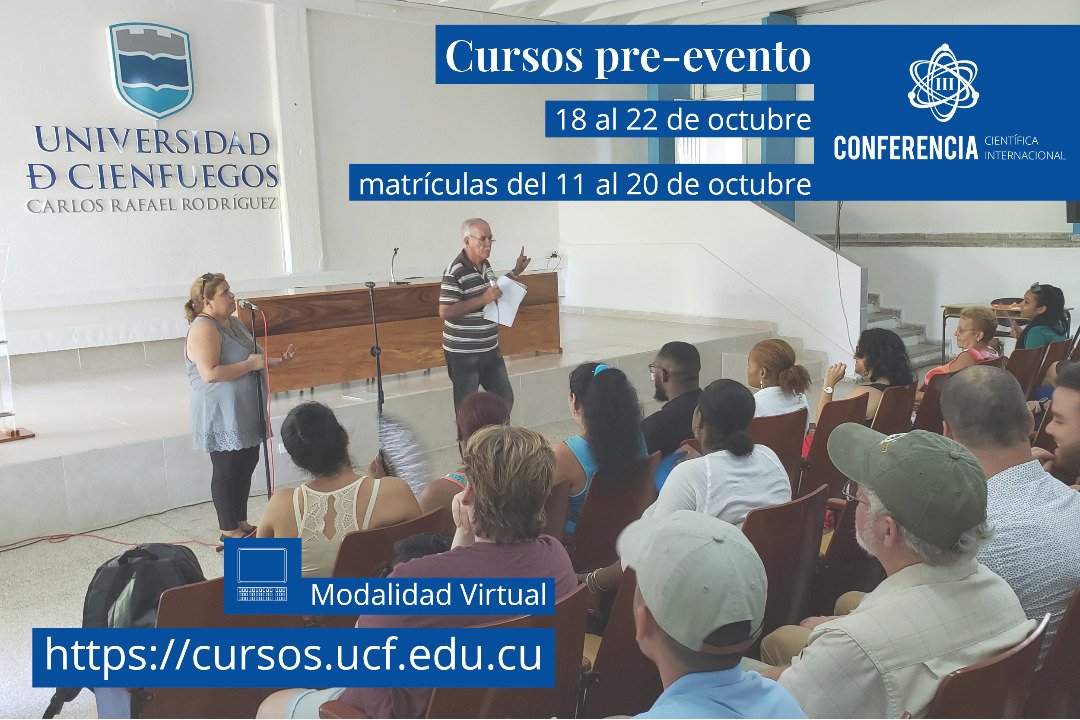 ucfgos's tweet photo. ⚛️ #ConferenciaCientíficaUCf a las puertas‼️
✅ Comenzaron, en esta mañana, nuestros #cursos pre-evento.
📣 Si no lo sabes, hasta el #día20, estás a tiempo para #matricular. No pierdas la oportunidad!!!
👇 Aquí, también, te compartimos el #enlace. https://t.co/DzI8jLEenK