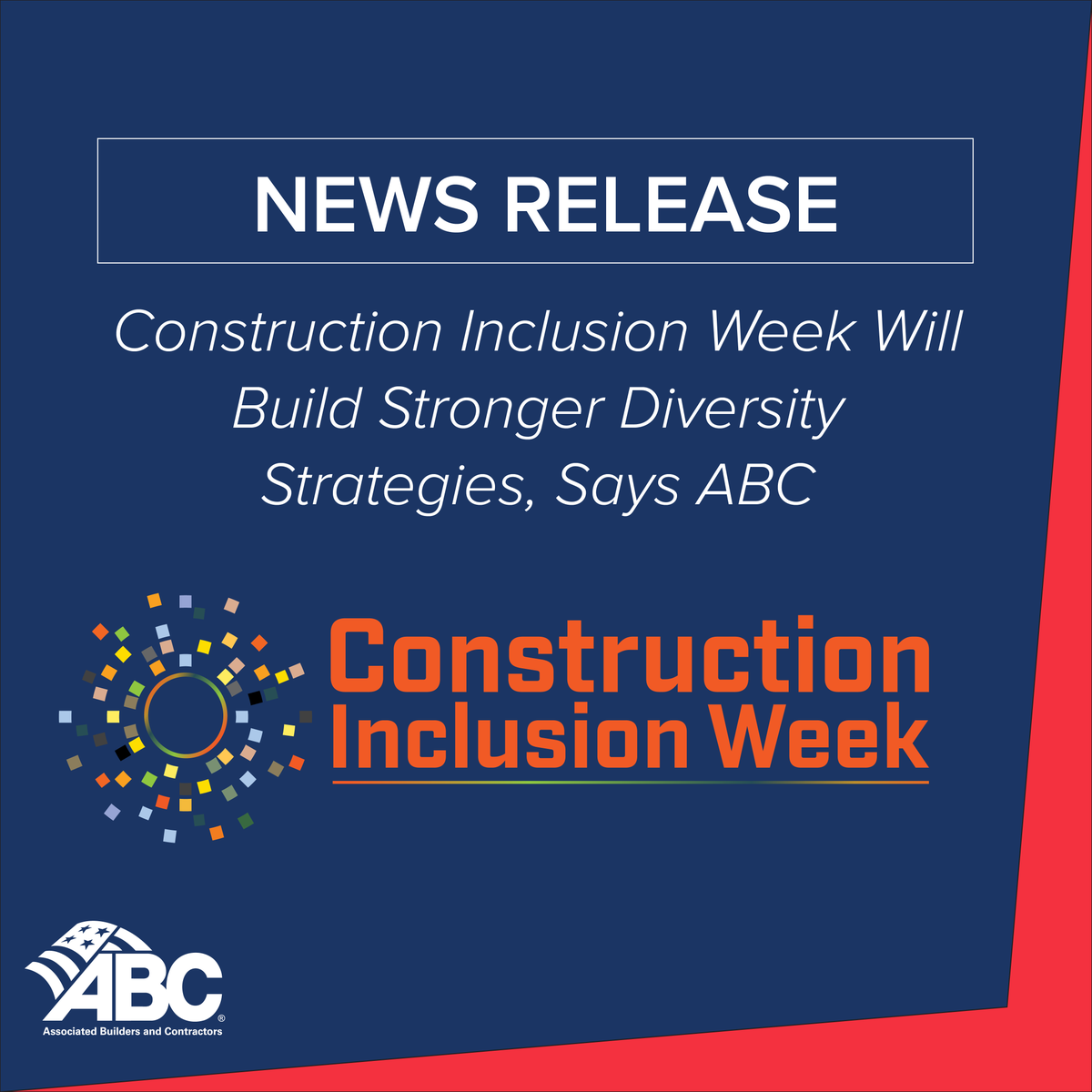 ABCNational's tweet photo. "Construction Inclusion Week is an invitation to every member of the 7.4 million construction workforce to unite to advance inclusion, diversity and equity,” said ABC Director of Inclusion, Diversity and Equity Tia Perry. 

https://t.co/ngmYu6nr99

#ABCMeritShopProud https://t.co/sAB8VZJ9kG