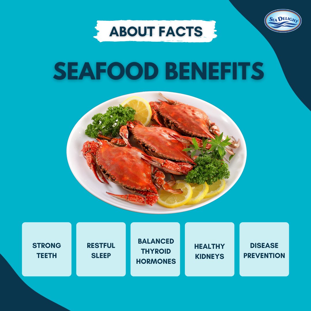 SeaDelight's tweet image. Check out this article: 5 Seafood Health Benefits You Need To Know dishonfish.com/5-seafood-heal… 
#seafoodrecommendations #sustainableseafood #seafoodbenefits #omega3s #healthylifestyles #nutritionmatters  #eatseafood  #eatmoreseafood #seafoodmonth #nationalseafoodmonth2021