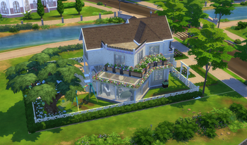 BexiBlitz's tweet photo. My finished build challenge for @lilsimsie #spookyshellchallenge Actually very happy with how this turned out.
#ShowUsYourBuilds #TheSims4 https://t.co/9wUlF7QVjp