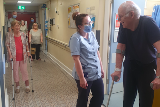 NOHCOrthopaedic's tweet photo. The Rehabilitation Unit @NOHCOrthopaedic is delighted to participate in the "Get Up, Get Dressed, Get Moving" challenge, and we're celebrating over 90% compliance in the first two weeks #GUGDGM2021 @IEHospitalGroup @valvirgo1 @kate_ob95 https://t.co/R1F3baUJge