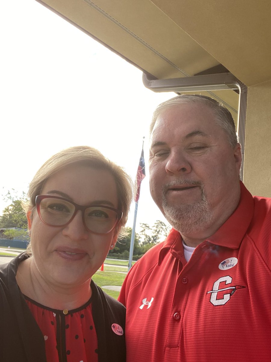 Rachel and I had the pleasure of voting first thing this morning. Early voting runs through October 29.  #GoEarlyVote