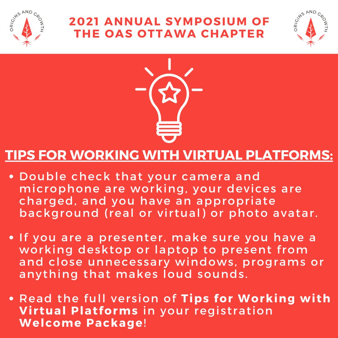 Attending any events for the 2021 Annual Symposium of Ontario Archaeological Society Ottawa Chapter? Make sure you check out these tips for working with virtual platforms! To register for the 2021 Annual Symposium, please visit: ontarioarchaeology.org/2021-registrat….