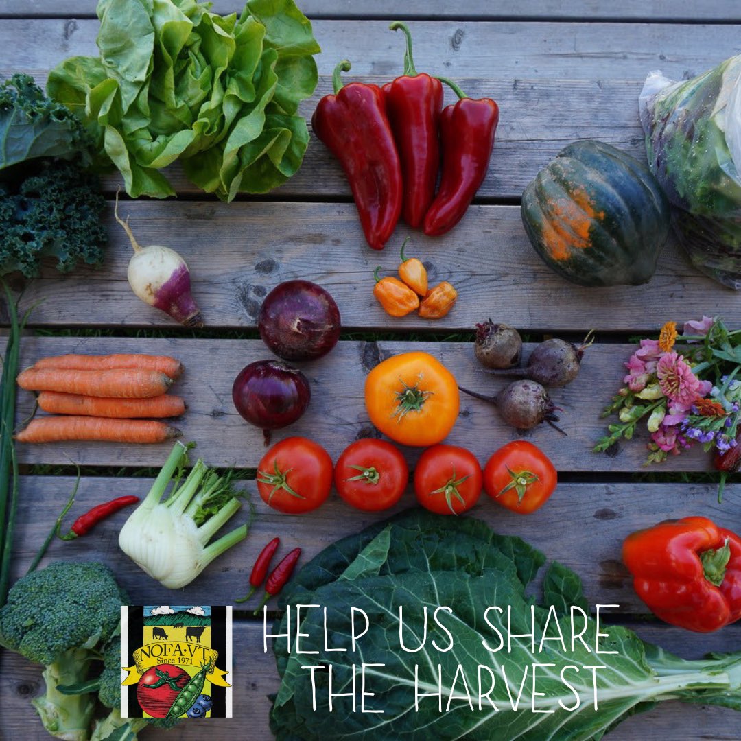 Help us support Northeast Organic Farming Association by Sharing the Harvest! Share the Harvest is a win-win scenario!