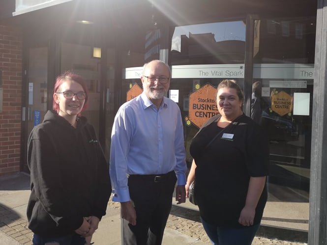 Great to meet Lucy &amp; Terri from <a href="/hope4hygiene/">Hope 4 Hygiene</a> - a Teesside charity tackling hygiene poverty through provision of personal &amp; household hygiene products. 

They're looking to start their Christmas Appeal soon - if you can support, you can contact them via 👇
hope4hygiene.co.uk