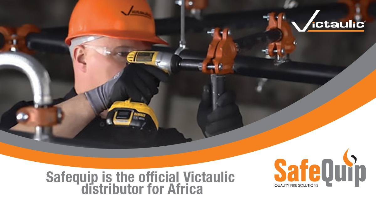 Safequip is proud to be distributors of <a href="/Victaulic/">Victaulic</a> equipment.
🟠Sprinklers of all types 
🟠Sprinkle Accessories 
🟠Valves and Valve Accessories
🟠Service Kits for GLOBE &amp; VICTAULIC 
Contact us on 📧victaulic@safequip.co.za for assistance.