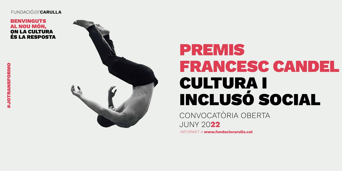 💭 Tens un projecte transformador? Creus en la #cultura com a motor de canvi?

Atent a les convocatòries de Premis i Beques que presentem per aquesta temporada 👀

Per sacsejar el present i reimaginar el futur.

Consulta les dates i requisits👇🏽

bit.ly/3ay0Te4