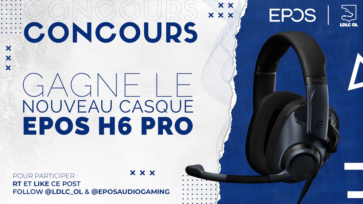 LDLC_OL's tweet photo. 📣 Alerte Concours !

Avec @eposaudiogaming, on te fait gagner leur nouveau casque #H6Pro ! 😱

Pour participer :
Like et RT ce tweet
Follow @eposaudiogaming et @LDLC_OL 

TAS le 26/10 https://t.co/GsrWku8KZa