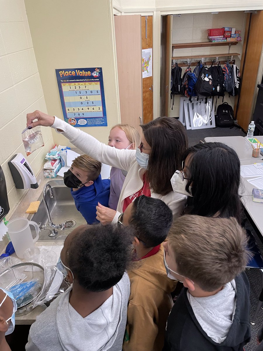 PegMaute's tweet photo. Students are so excited - Our rainbow trout eggs have arrived!!! Thank you Officer Keith for bringing them to us! https://t.co/Ow08mNcyiB