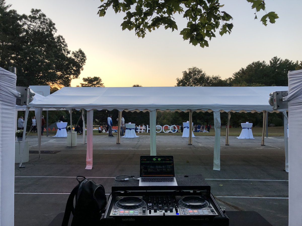 djalexbrownpro's tweet photo. Recently I provided DJ and lighting services for Scituate HS's homecoming dance. The thing that gets me most excited about this post was my ability to help with their outdoor format by providing battery powered lights for their photo wall and inside the tent. https://t.co/Njyv7eRk41