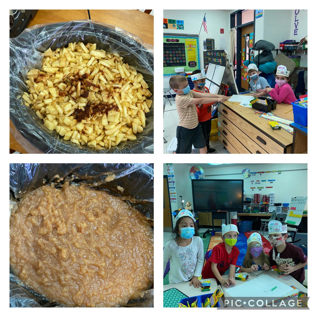 FHRsFABFIRSTIES's tweet photo. 1st graders loved learning about the function &amp; parts of plants.  We applied our learning with a focus on apples and had an Apple Day!  Making applesauce was a big hit! https://t.co/7BXVnnDLu6