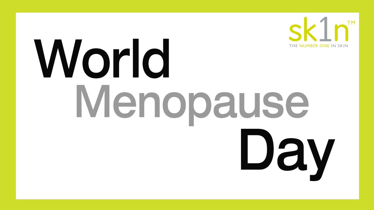 sk1nuk's tweet photo. Today marks World Menopause Day. The Menopause and its associated symptoms can be difficult to cope with, including those changes that affect the skin. Discover our list of helpful tips to care for and maintain the condition of your skin during this time: https://t.co/04gshic2nt https://t.co/fr9Uuu2Fnv