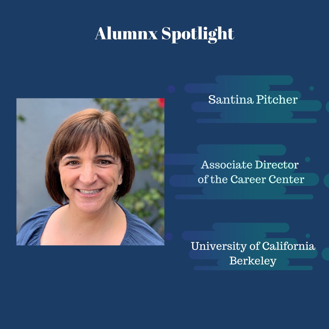 UMaineHigherEd's tweet photo. Our next featured alumnx is Santina Pitcher, Associate Director of the Career Center at UC Berkeley. #careersinstudentaffairsmonth https://t.co/VX4eNzI7eH