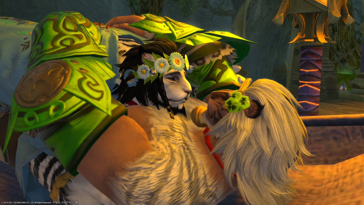 SinTheHunter1's tweet photo. He wants to sleep on meโค๏ธ๐๐ค#Hrothgar #FFXIV #cmtool #GPOSERS https://t.co/ilsTySRjWb
