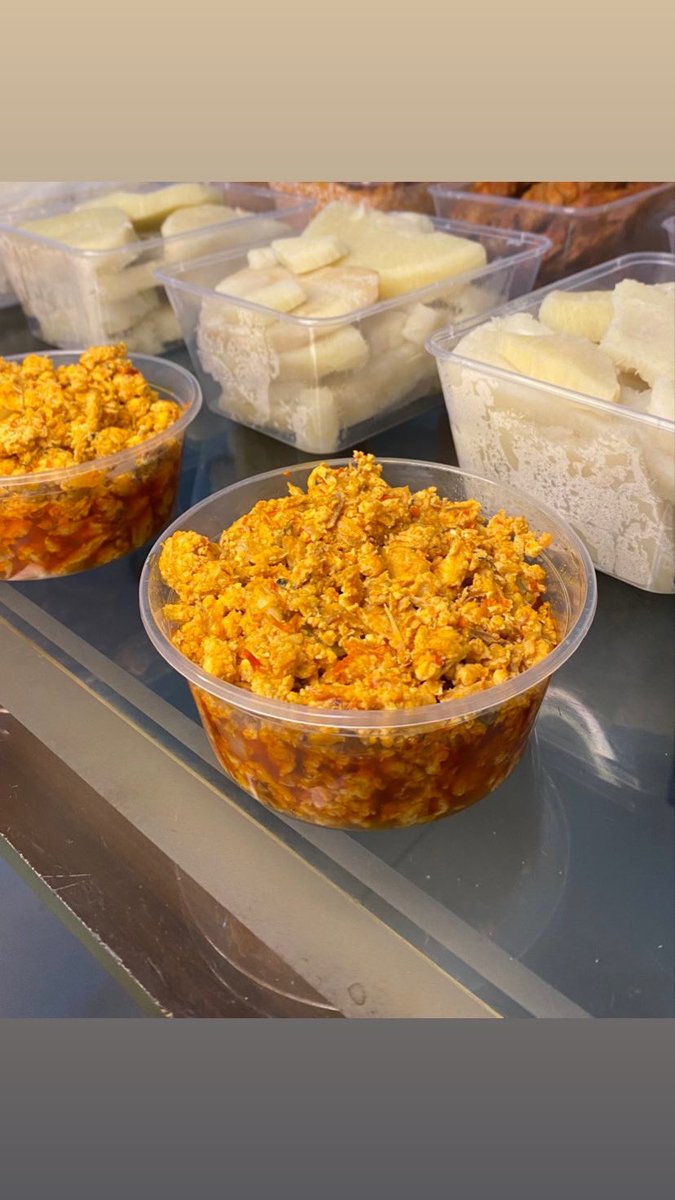 Morenike_me's tweet photo. Tomorrow is public holiday so relax and let us deliver fresh and yummy meals to your locations in Lagos 

We have Yam &amp; Egg Sauce, Jollof rice, Efo riro, Ogbono, Asaro, Turkey/Beef/Fish/Goatmeat stew, peppered turkey, beef, goatmeat. Send a dm to @_MummyMo to order. 

Please RT🙏🏾 https://t.co/x8eQG34rnD