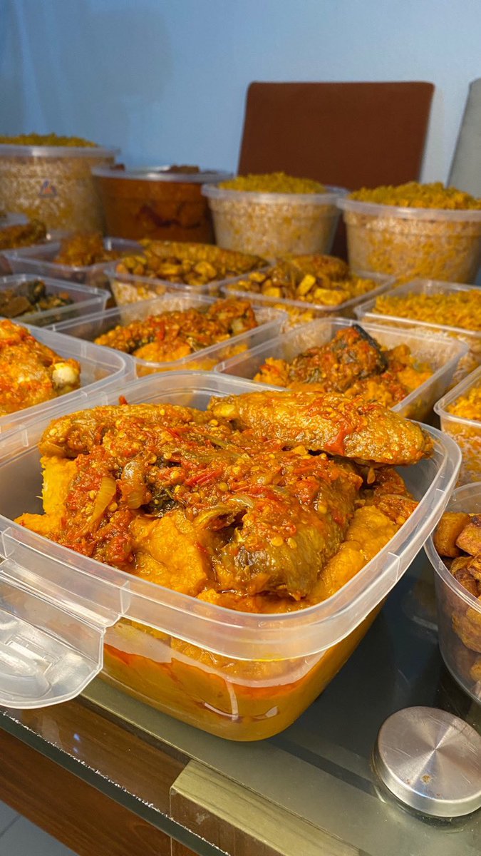 Morenike_me's tweet photo. Tomorrow is public holiday so relax and let us deliver fresh and yummy meals to your locations in Lagos 

We have Yam &amp; Egg Sauce, Jollof rice, Efo riro, Ogbono, Asaro, Turkey/Beef/Fish/Goatmeat stew, peppered turkey, beef, goatmeat. Send a dm to @_MummyMo to order. 

Please RT🙏🏾 https://t.co/x8eQG34rnD