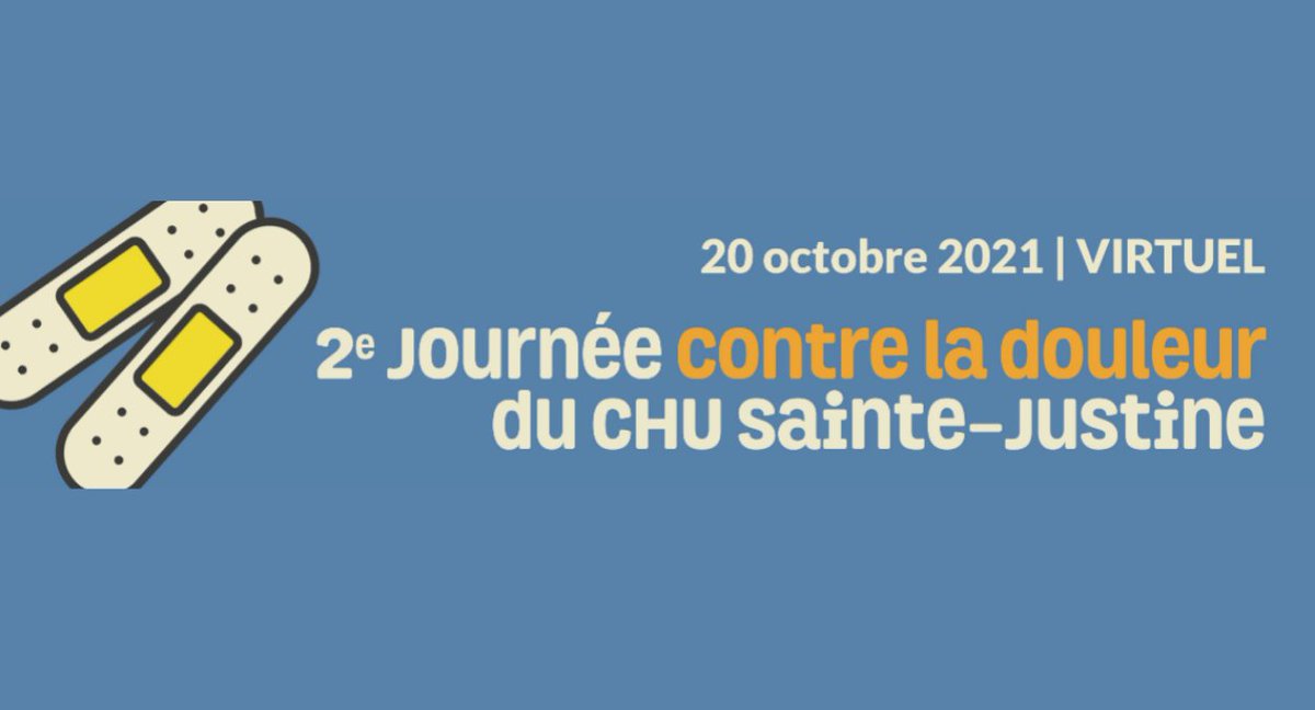 KidsInPain's tweet image. Êtes-vous inscrits?💻Joignez-vous à nous ce mercredi le 20 octobre pour la 2e Journée contre la douleur du @ChuSteJustine!

Attendez un mot de Co-Responsables @MJDoreBergeron &amp;amp; @EveDTrottier et une présentation SKIP de @katebirnie➡️event.fourwaves.com/fr/douleur2021…

#PasBesoinDeFaireMal