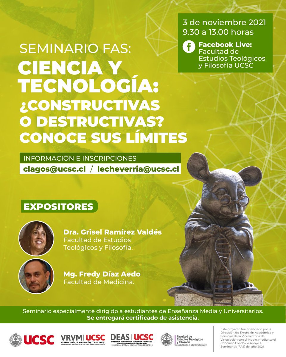 ¿Eres profesora o profesor? Inscríbete junto a tu curso en este super seminario, pensado para alumnos de Enseñanza Media y Universitarios. Se realizará el próximo 3 de Noviembre. 🤩