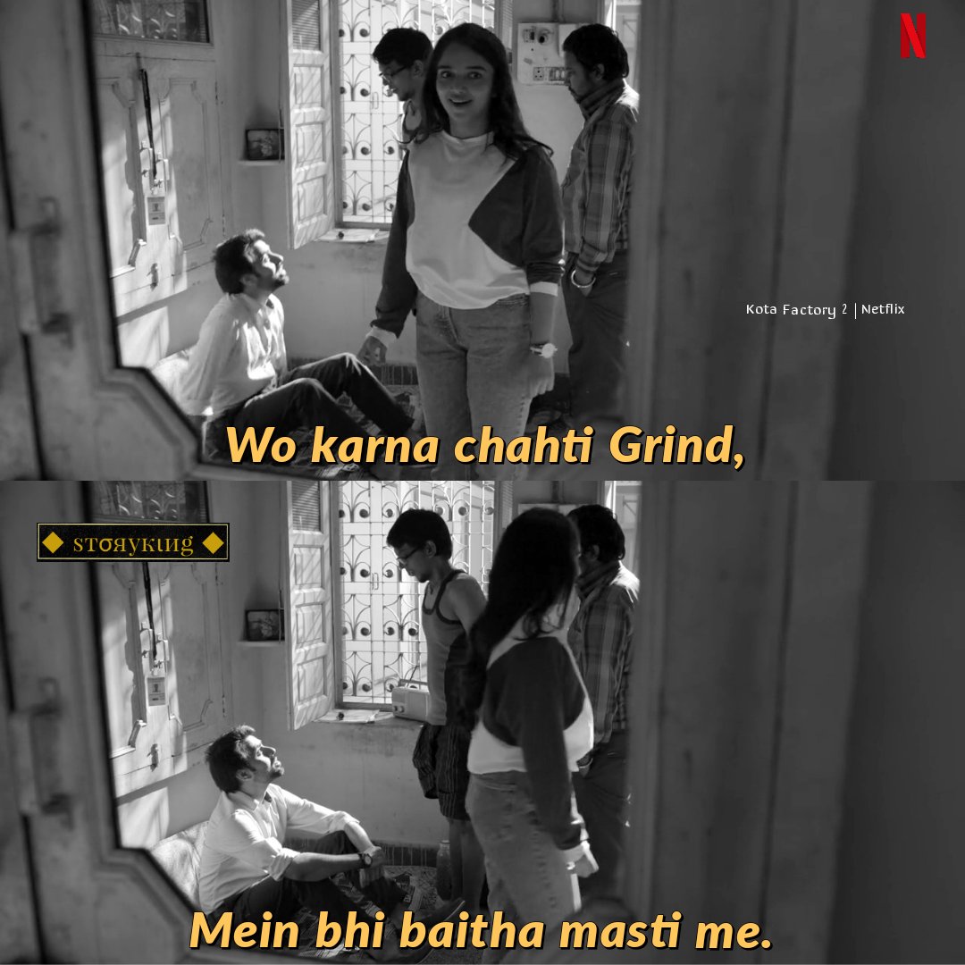 storyking__'s tweet photo. Jeetu Bhaiya Baithe Masti Me 😅
.
.
📍Available On : Netflix 
.
.
Drop a 🔥 for this amazing series and if you love our content then do retweet it 🌸 
.
.
Hashtags :

#KotaFactory #KotaFactory2 #MayurMore #RevathiPillai #JitendraKumar #JeetuBhaiya #StoryKing🥸 https://t.co/OeTp2zZLdQ
