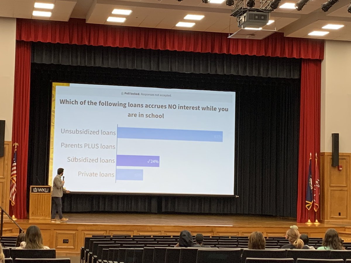 cortbasham's tweet photo. Two-session unit on financial literacy underway for freshman IDST 199 students. So many students and parents say they want to develop money skills in school. We’re doing it by partnering with the #WKU Center for Financial Success. @WKUFinSuccess @WKUCEBS https://t.co/6VRd5Tvejt