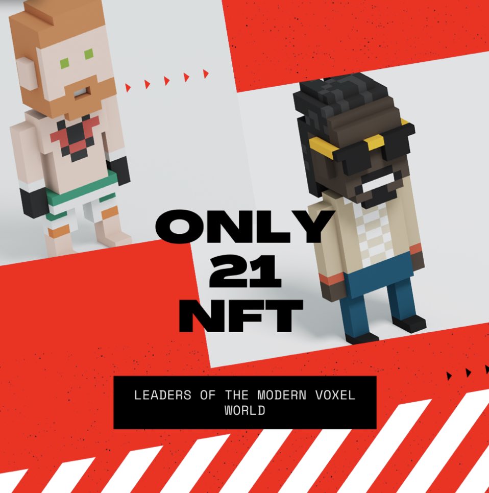 nft_spot's tweet photo. VOXEL WORLD LEADERS

18 Oct 2021 05:00 pm(UTC) - 28 Oct 2021 05:00 pm(UTC)

A unique collection of leaders of the modern voxel world, made in 3D voxel technology and registered in the Ethereum blockchain. Only 21 NFT. A limited-edition NFT. #NFT

Website : https://t.co/VcWsYTmTbl https://t.co/DQO6iJbdBF