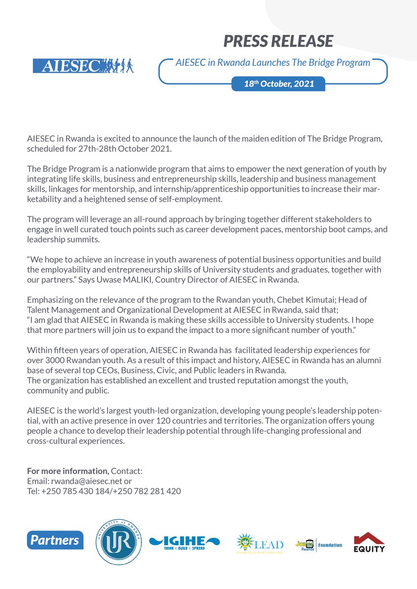 AIESEC in Rwanda tweet media