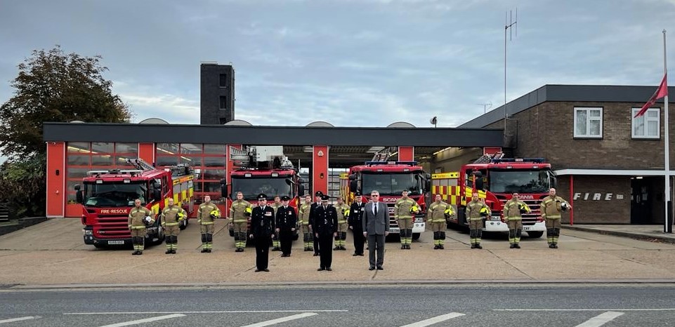 Police:  Thank you to our colleagues at Southend Fire Station ECFRS #EssexUnites