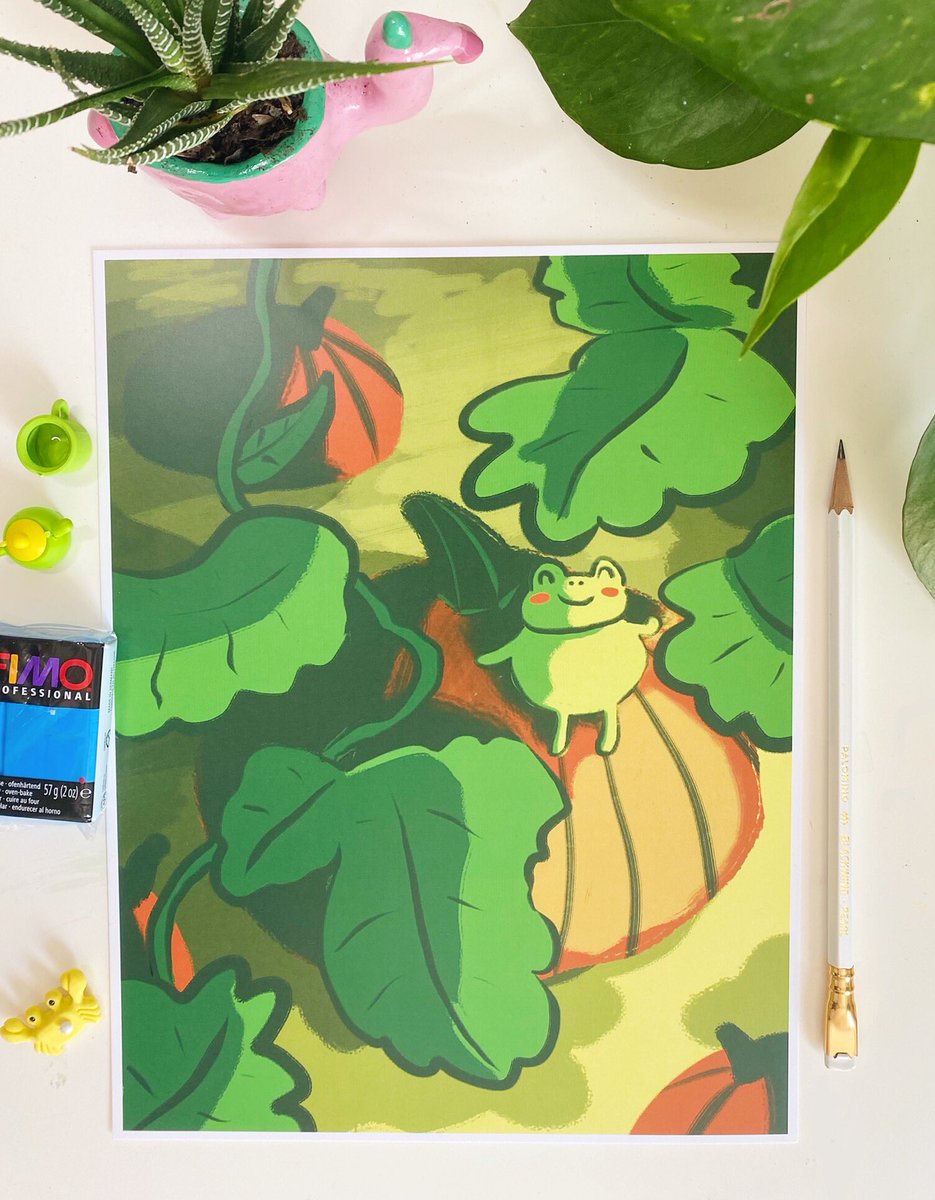 sleepymemoir's tweet photo. Makes me feel so proud when I get to go to the post office to ship prints out. I’ll be going tomorrow if you wanted to put an order in today 🌱🙂 https://t.co/wAo4i4t4pG https://t.co/LbVzIoeWtU