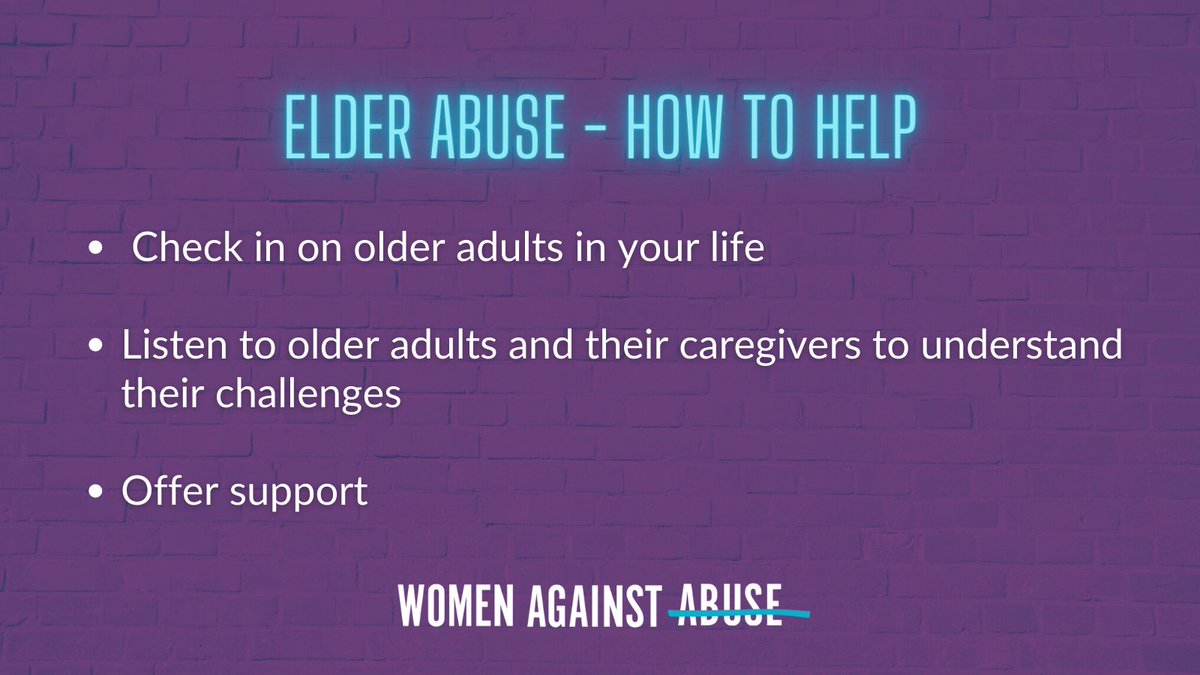 WomenAgnstAbuse's tweet photo. It's #WorldMenopauseDay, so we're shining a light on elder abuse, the intersection of domestic violence and infertility, and marital rape. Learn more on our slideshow. #DVAM2021 #DVAMPhilly (1/2) https://t.co/2AyxZk8wGv