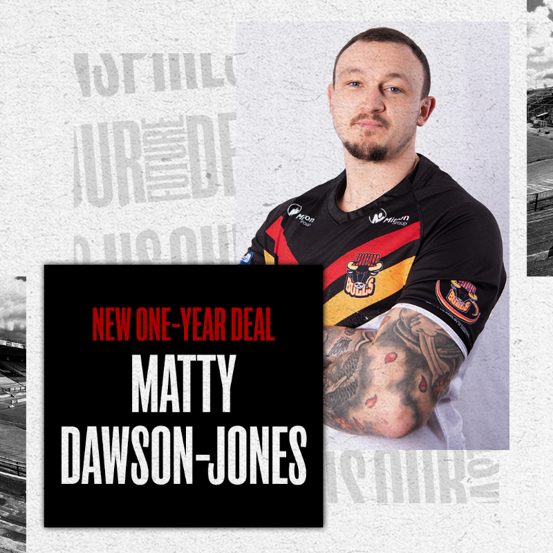OfficialBullsRL's tweet photo. 👏 | Yes, Daws!

🤝 | We are delighted to announce Matty Dawson-Jones has penned a new one-year deal!

📖 | Full details!

#WeAreOne